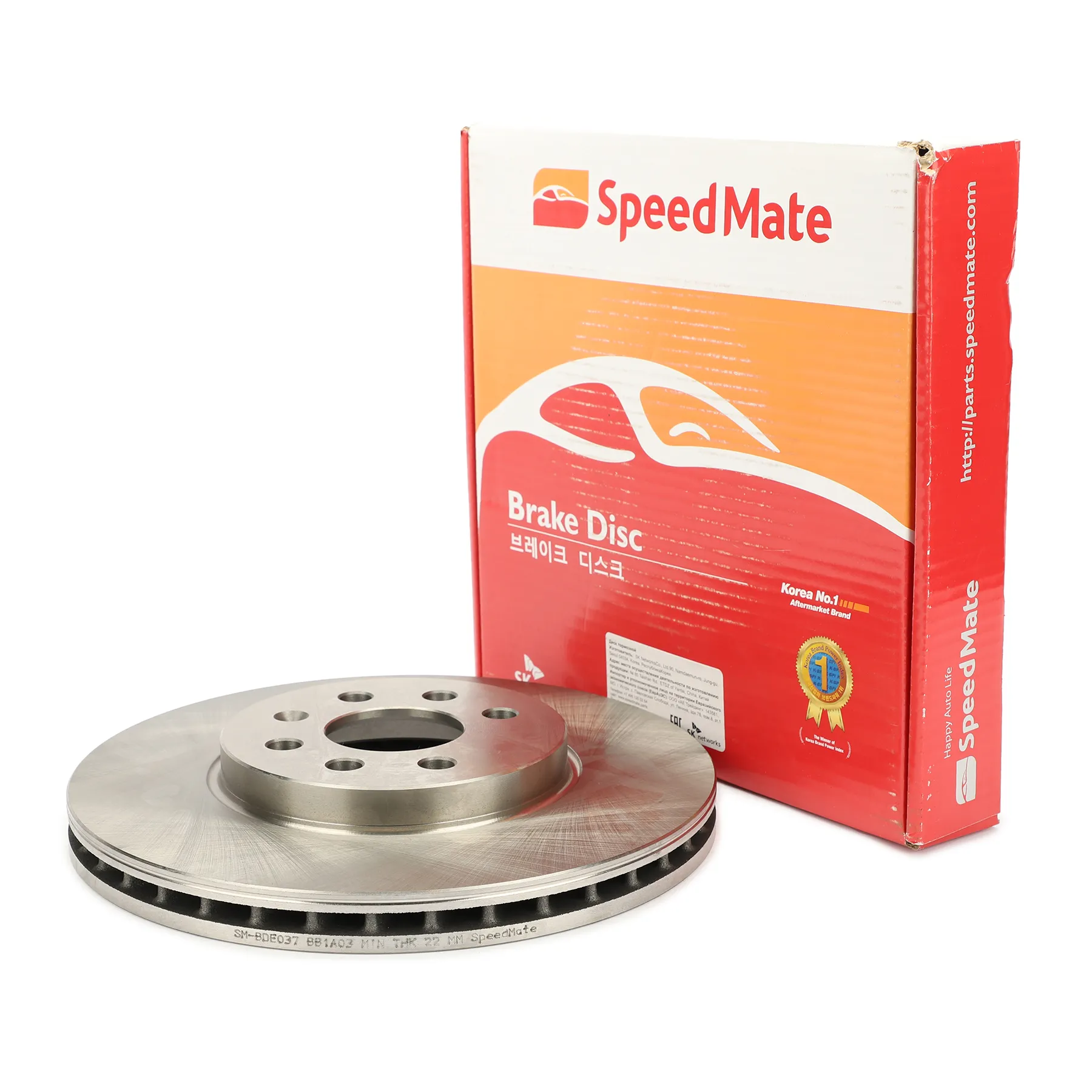 Диск тормозной передний (4 отверстий,280 MM) OPEL ASTRA (H) (2004-2014) SPEEDMATE SM-BDE037