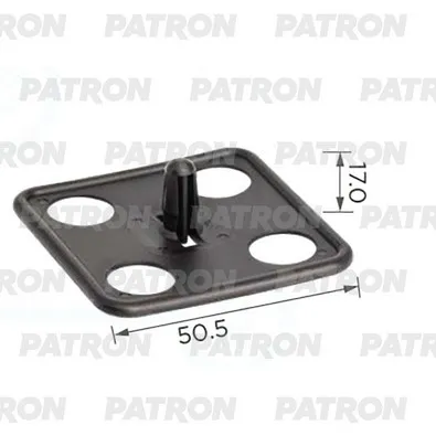 Клипса пластмассовая GM,Ford применяемость: клипса капота PATRON P37-3882