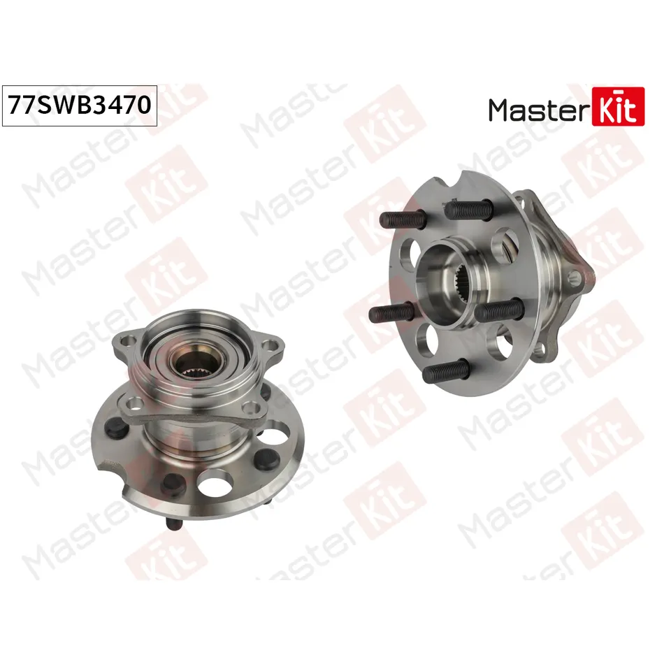 Ступица в сборе с подшипником зад. Toyota PRIUS (_W2_)/RAV 4 II (_A2_)/SIENNA (_L2_) 2003 MASTERKIT 77SWB3470