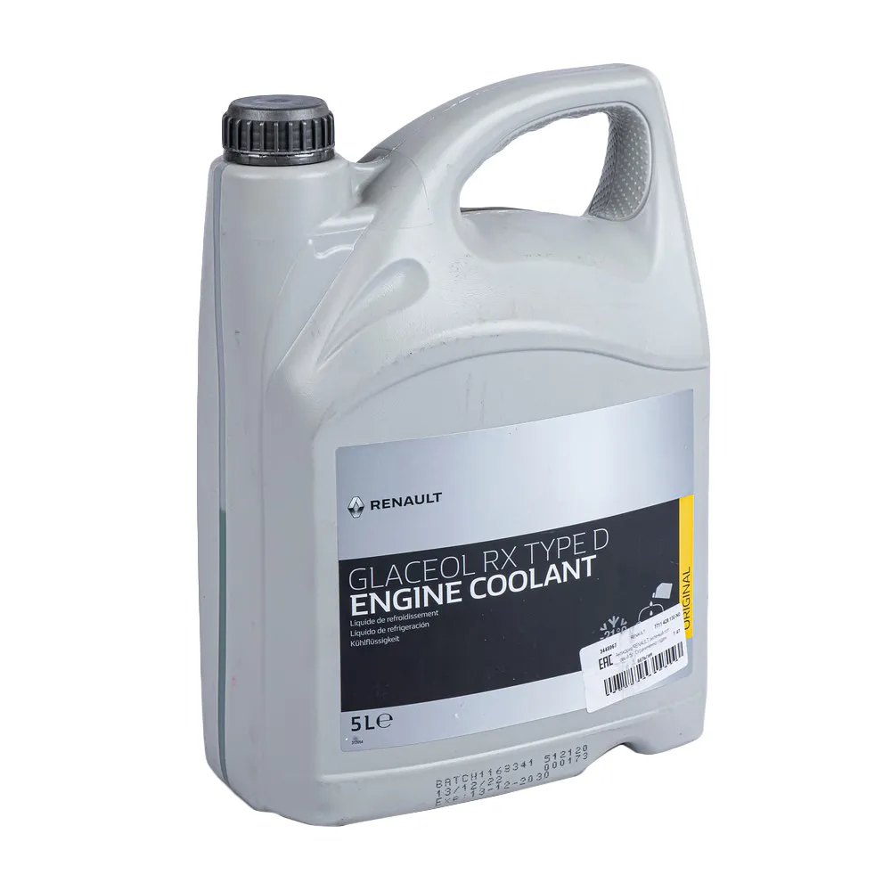 Уценка Антифриз RENAULT GLACEOL RX TYPE D G11 готовый -21 зеленый 5 л 7711 428 130-N0