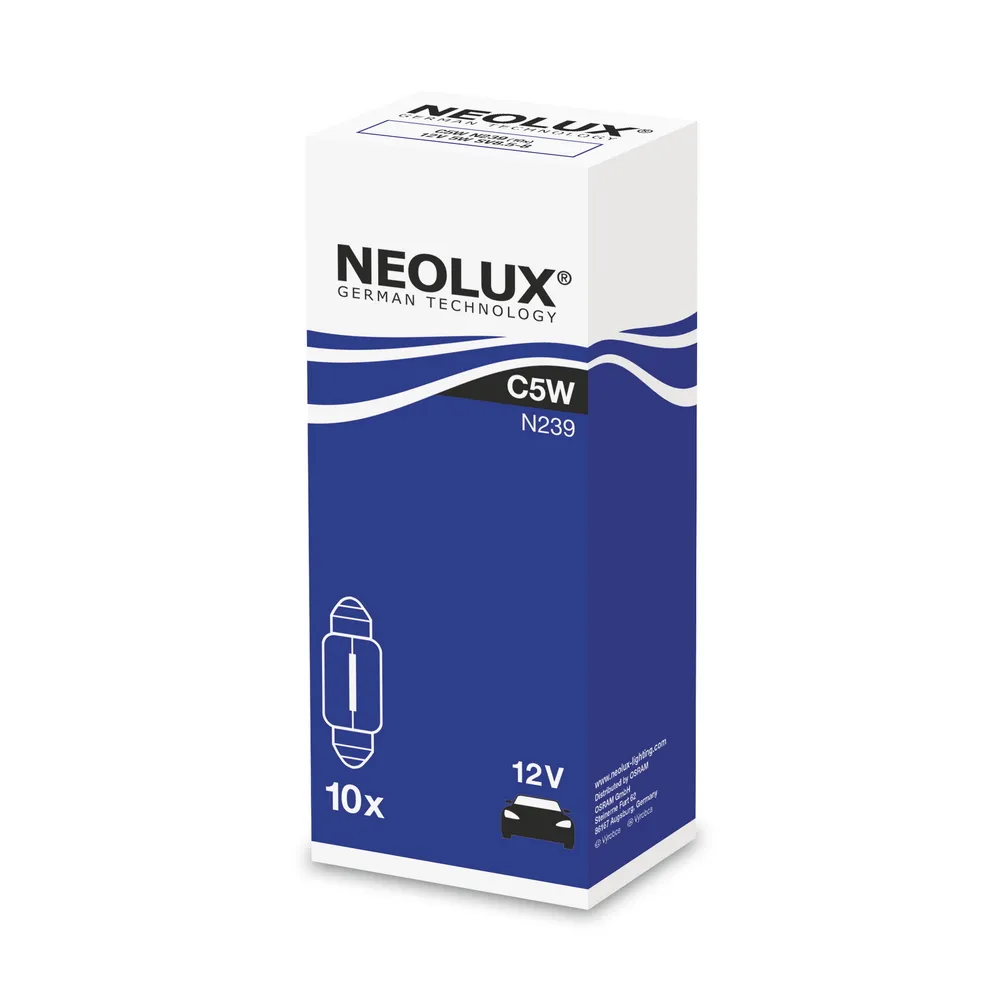 Лампа 12V C5W 5W SV8,5-8 NEOLUX Standart 1 шт. картон N239