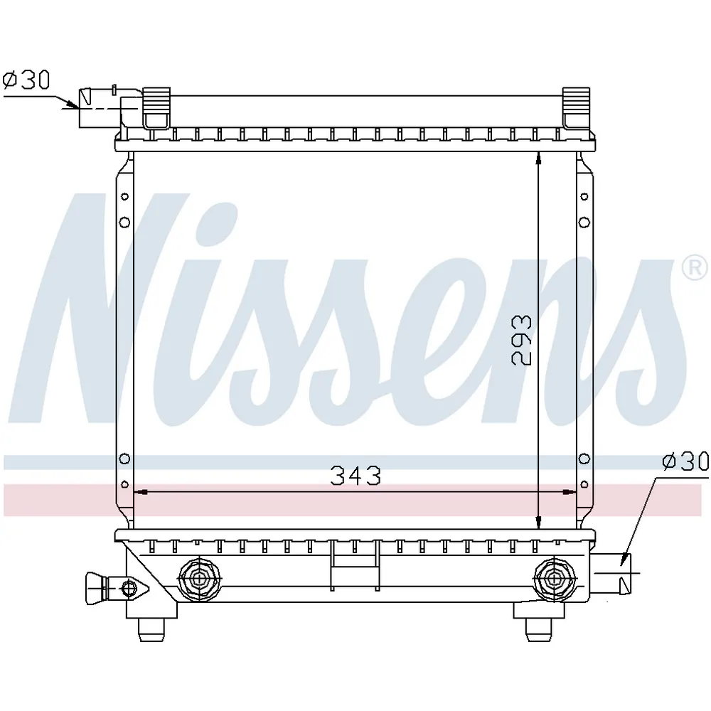 Радиатор основной NISSENS 62550