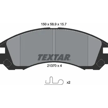 Колодки тормозные передние CHANGFENG CITROЛN MITSUBISHI PEUGEOT TEXTAR 2137001