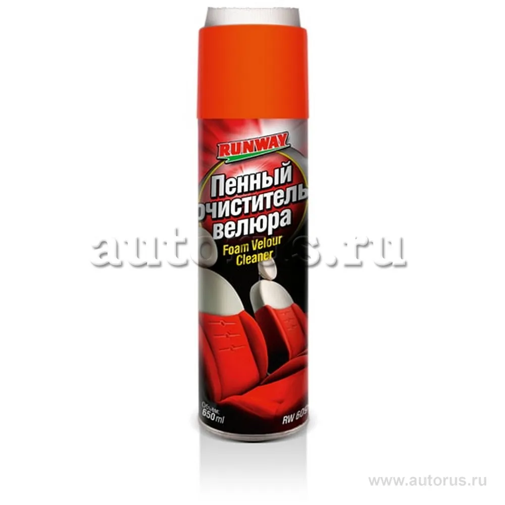 Пенный очиститель велюра RUNWAY 650 мл аэрозоль RW6091 RUNWAY RW6091