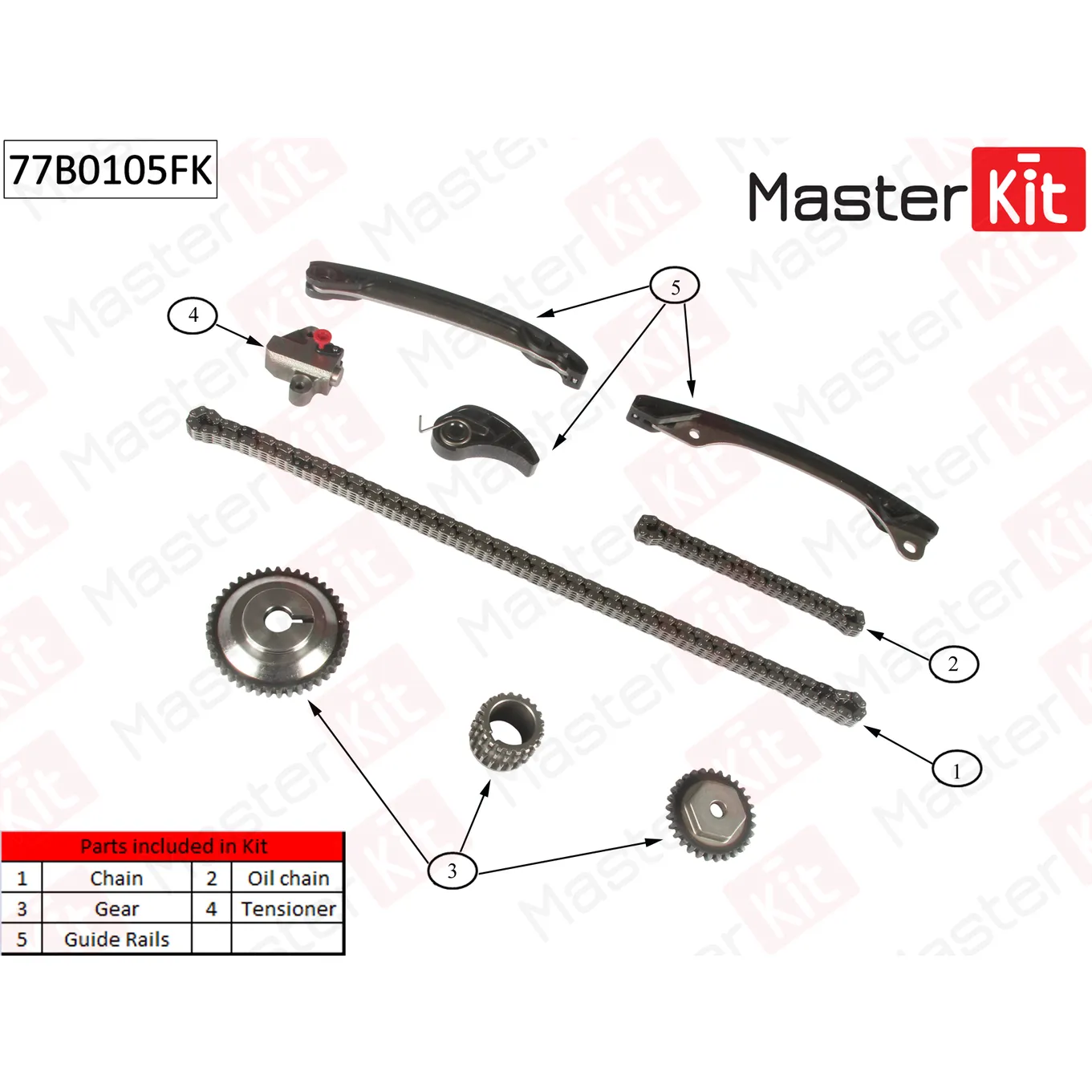 Комплект цепи ГРМ Nissan:TIIDA,QASHQAI+2,HR15,16DE 10-