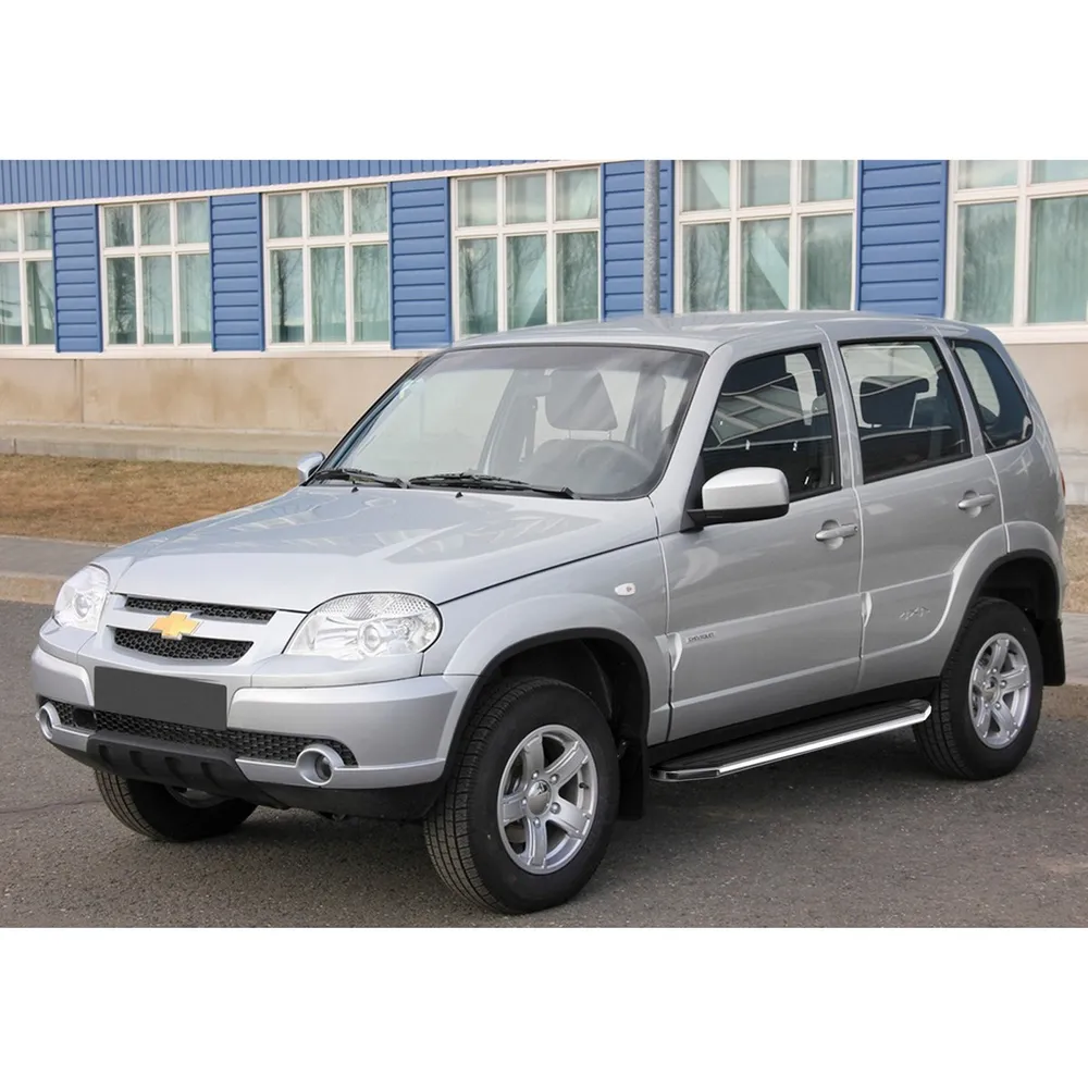 Порог-площадка Premium A160ALP + комплект крепежа, RIVAL, Chevrolet Niva 2002-2009- Chevrolet Niva A160ALP.1001.2