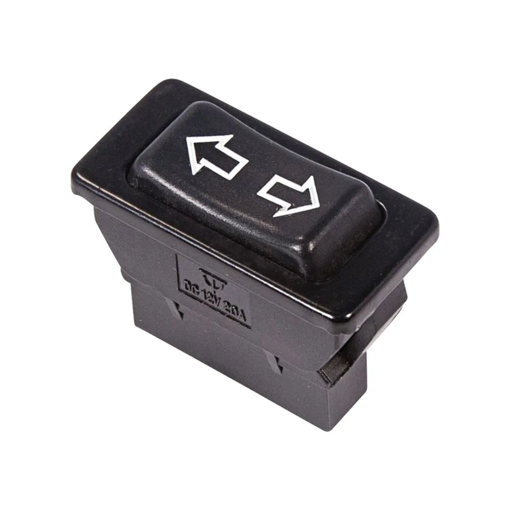 Выключатель (стеклоподъемника) клавишный 12V 20А (5с) (ON)-OFF-(ON) черный REXANT