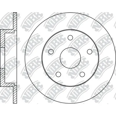 Диск тормозной задний FORD C-MAX II/GRAND C-MAX/KUGA II /D=280MM NIBK RN1675