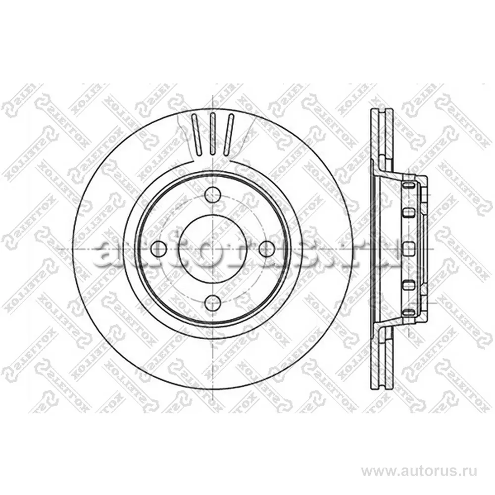 Диск тормозной передний AUDI 80 1.6-1.9TDI
