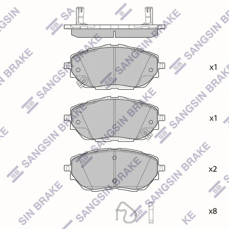 Колодки тормозные TOYOTA C-HR 16- передние HI-Q SP4213