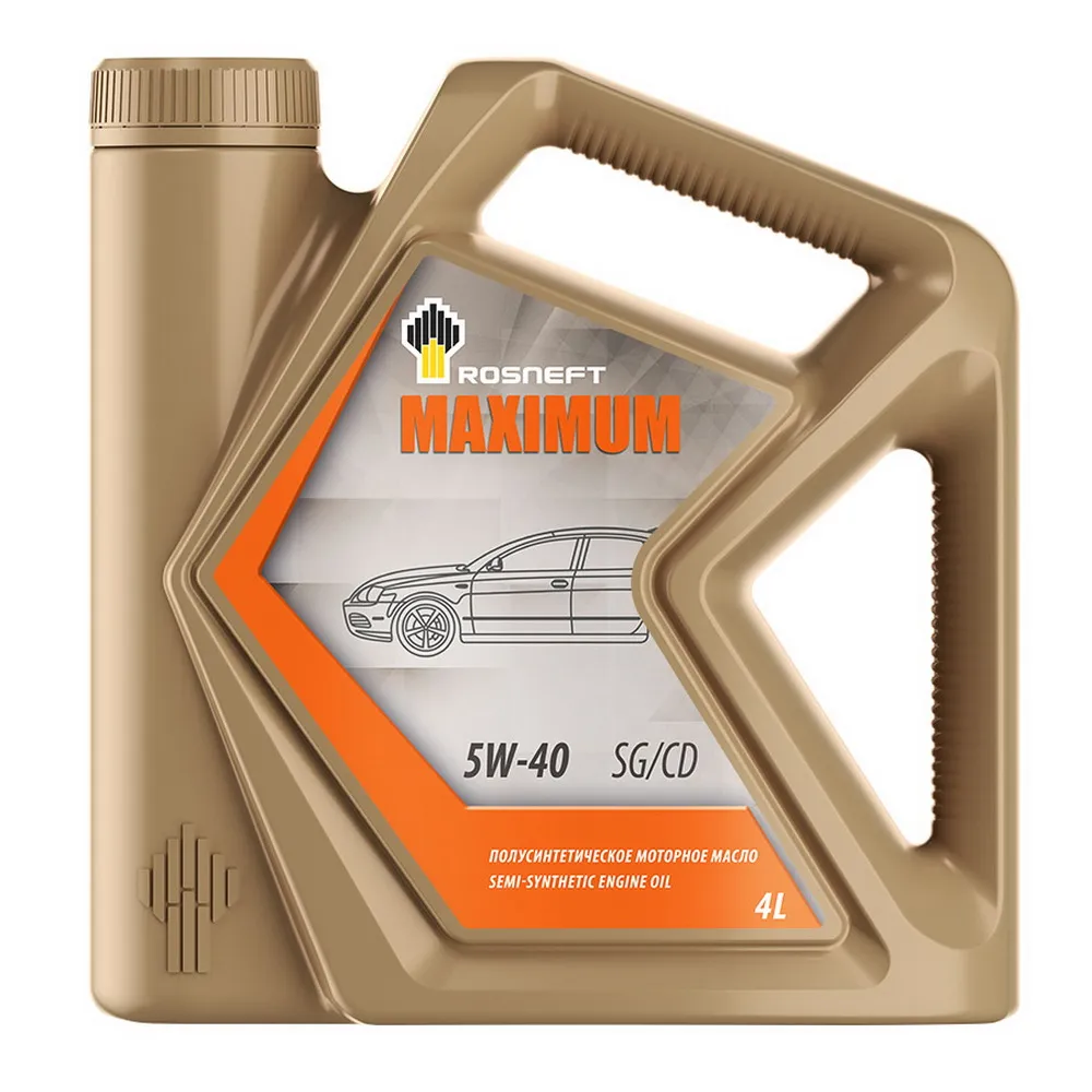 Масло моторное Rosneft Maximum 5W-40 полусинтетическое 4 л 40816742