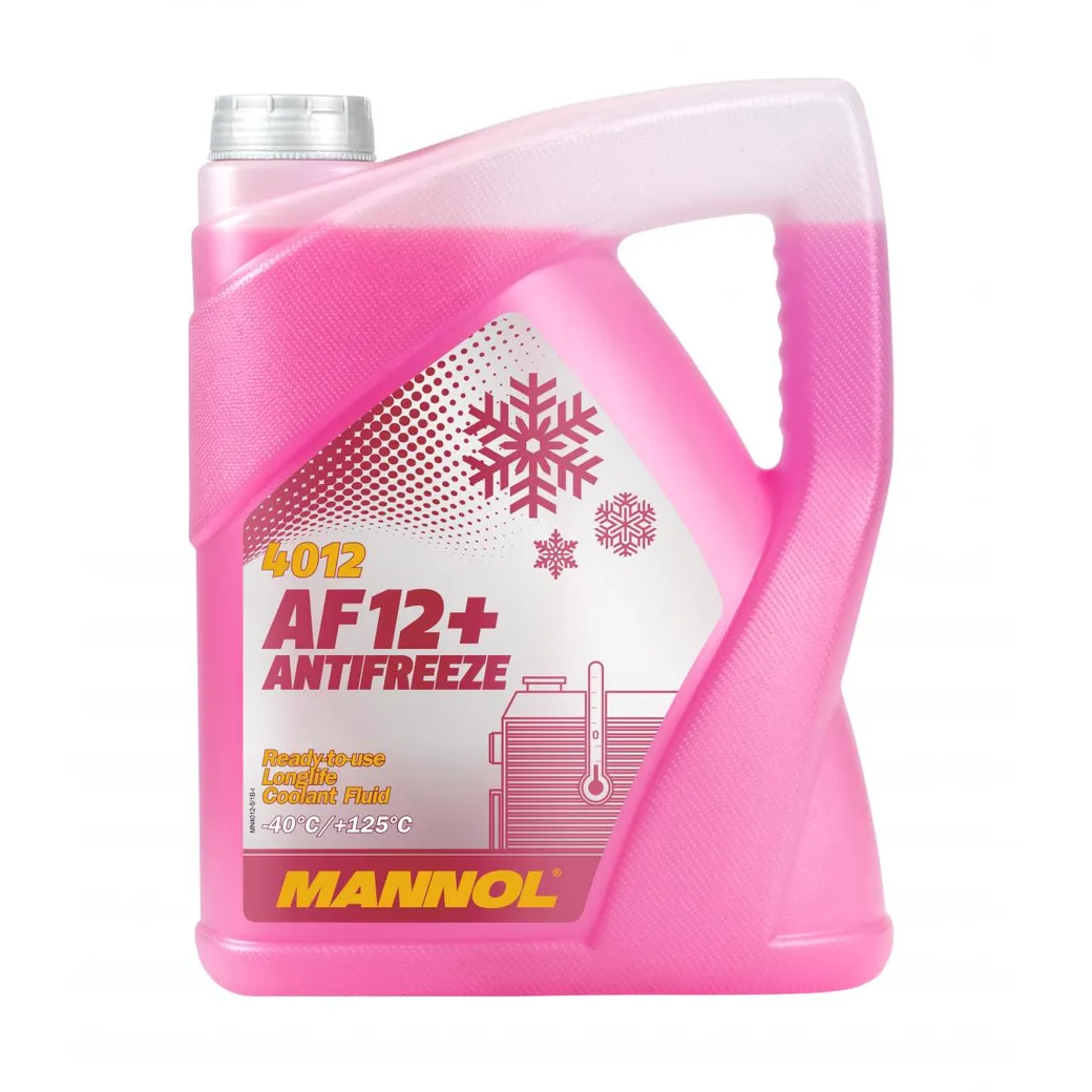 Антифриз MANNOL AF12+ G12+ готовый -40C красный 5 л 2039