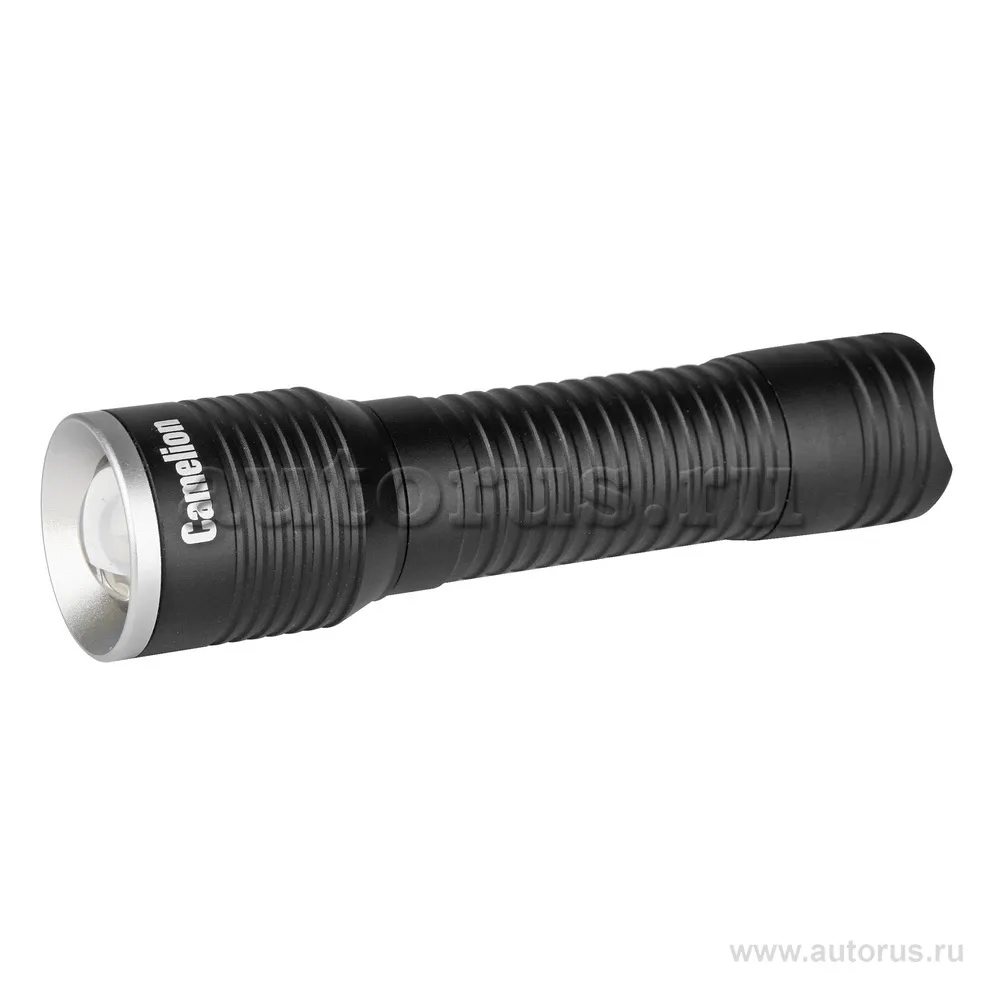 Фонарь, черный, LED XPE, ZOOM, 3 реж 3XLR03 в комплекте, алюминии, блистер Camelion LED5138