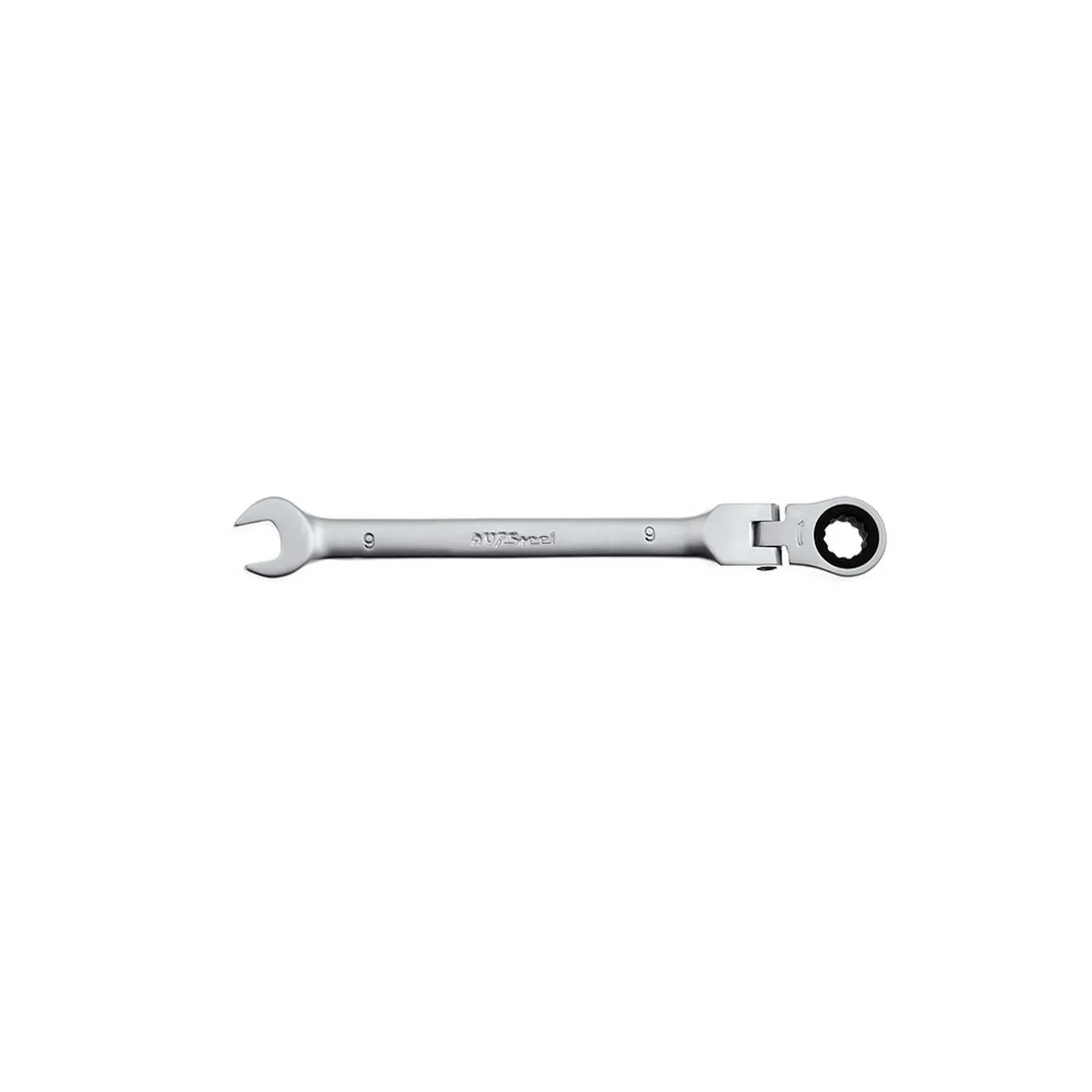 Ключ комбинированный, трещоточный, с шарниром, 9 мм AVSTEEL AV-315209