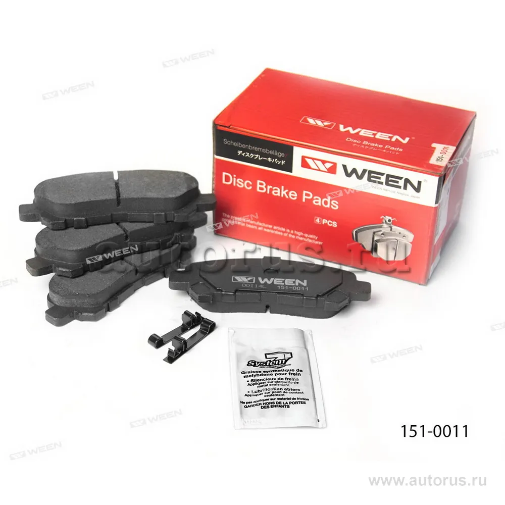 Тормозные колодки дисковые задние TOYOTA Highlander II WEEN 151-0011