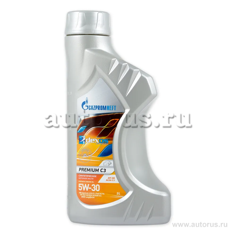 Масло моторное Gazpromneft Premium C3 5W-30 синтетическое 1 л 253142229