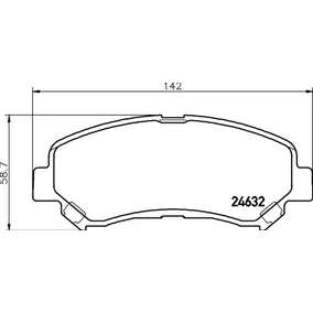 Колодки передние NISSAN Qashqai (J10) 06->/X-Trail (T31) 07-> NISSHINBO NP2029