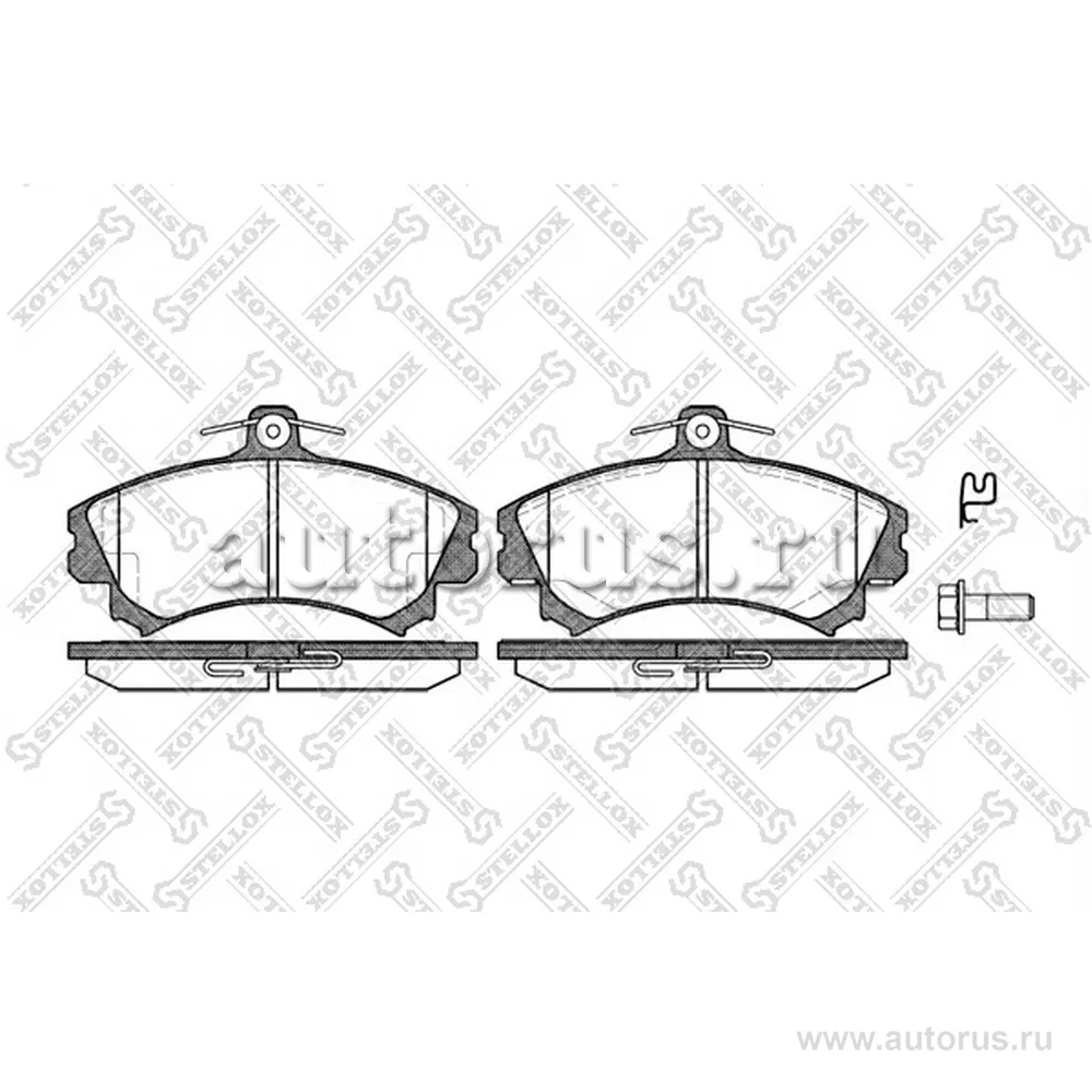Колодки дисковые п. Mitsubishi Carisma 1.8GDi/1.9GDi 95>, Volvo S4 STELLOX 601 002B-SX
