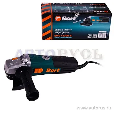 Машина шлифовальная, угловая, 1100 Вт BORT BWS-1100U-S (98298819)