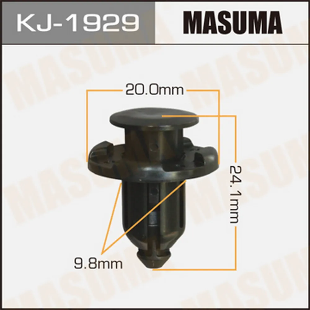 Клипса универс. 1929-KJ [уп.50] MASUMA KJ-1929