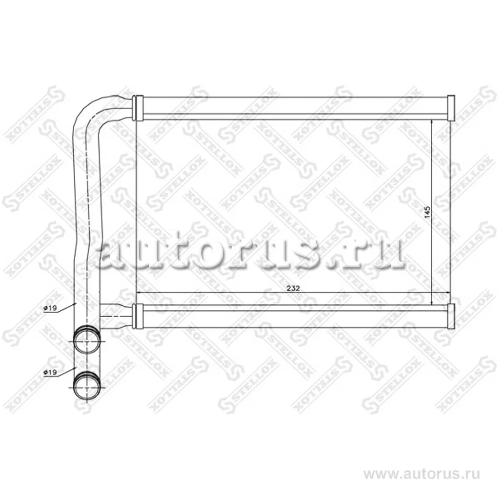 Радиатор печки Hyundai Acc STELLOX 8205015_SX