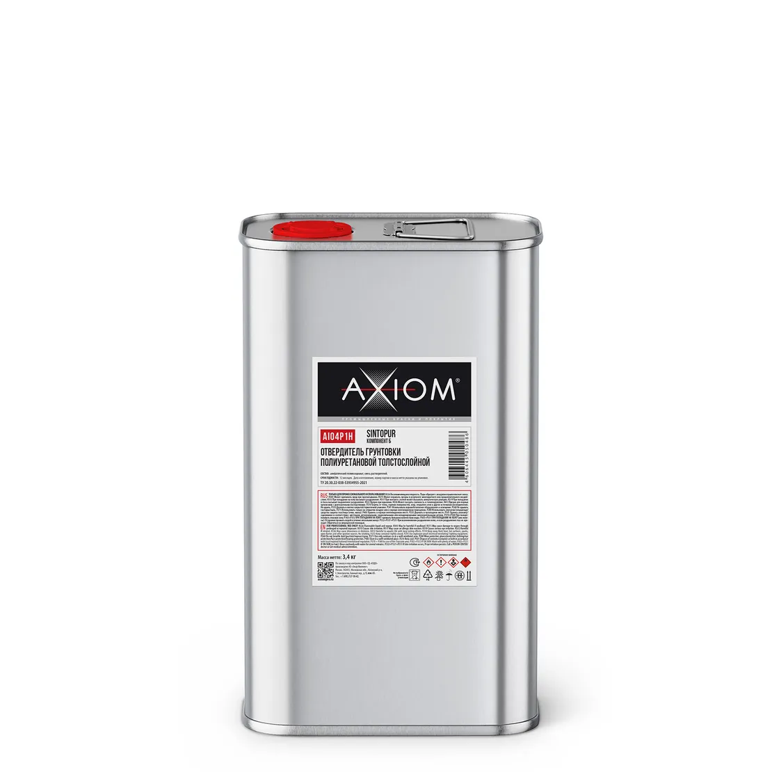 Отвердитель грунтовки полиуретановой толстослойной, 3,4 кг AXIOM AI04P1H