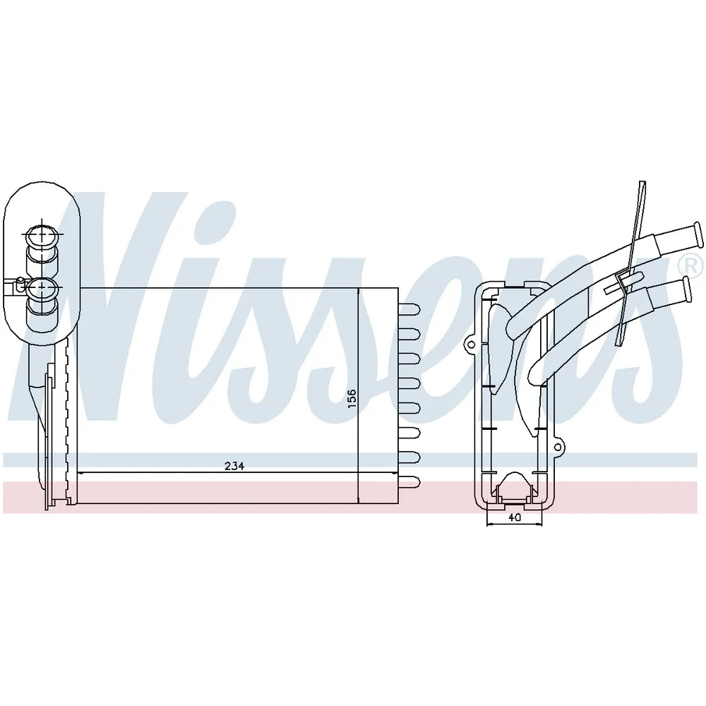 Радиатор отопителя NISSENS 73961