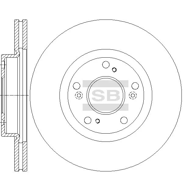 Диск тормозной SANGSIN BRAKE SD4135