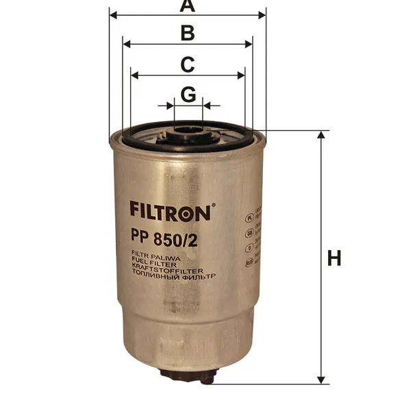 Фильтр топливный FILTRON PP850/2
