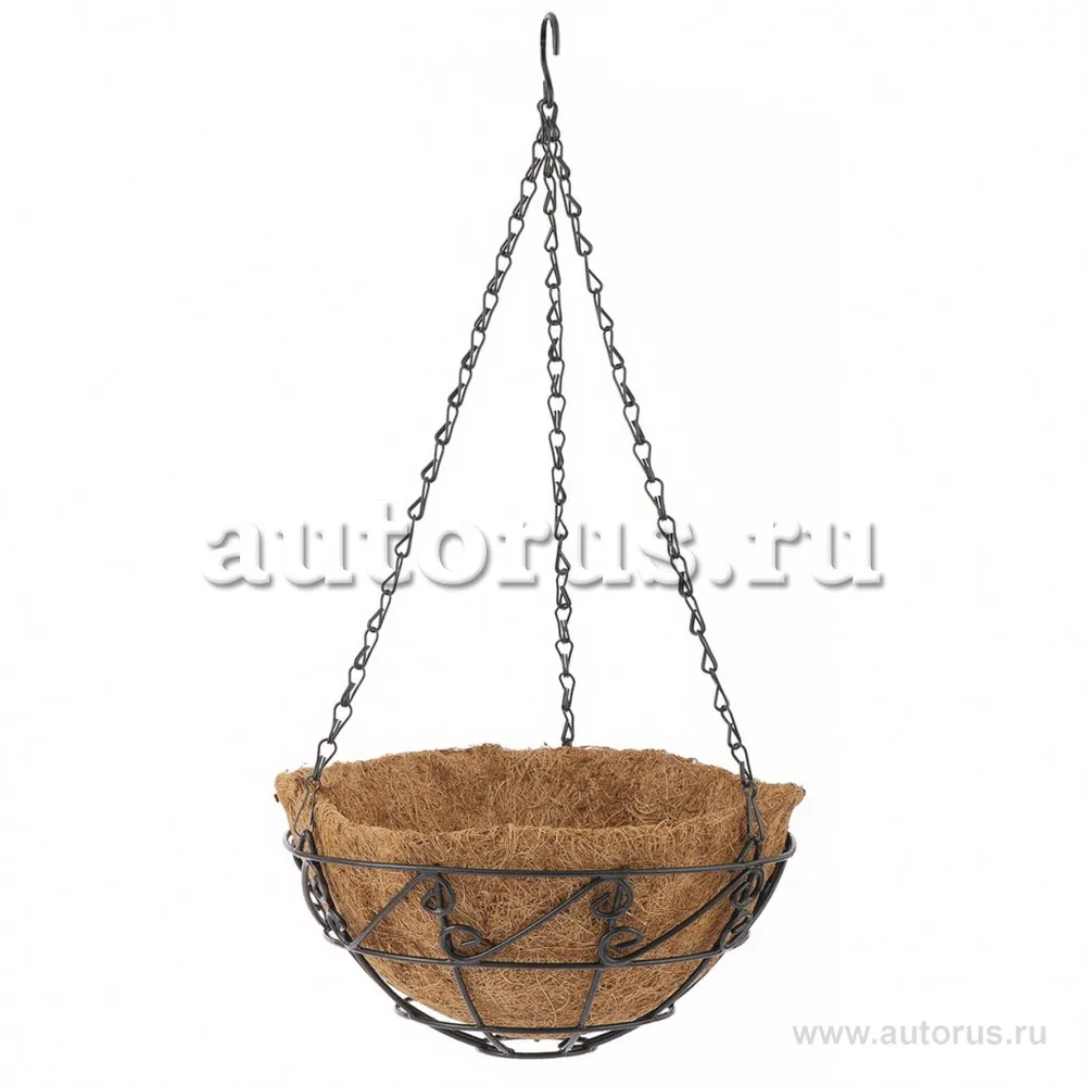 Подвесное кашпо с орнаментом, 25 см, с кокосовой корзиной Palisad 69003 PALISAD 69003