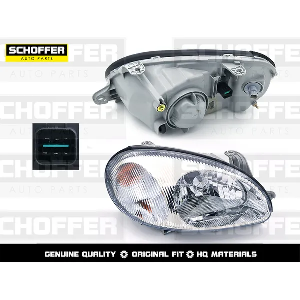 Фара правая Chevrolet Lanos 97-09 SCHOFFER SHF12123