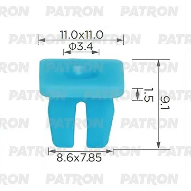 Втулка пластиковая Вставка под винт Skoda, Iveco, Fiat применяемость, PATRON P37-2567