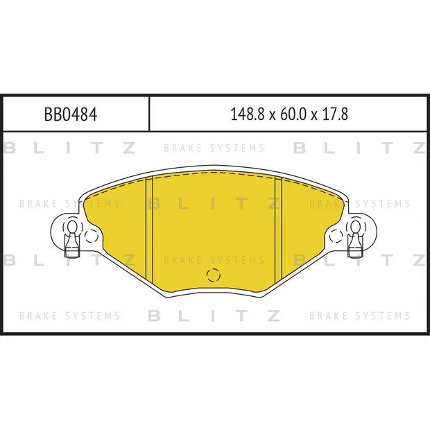 Колодки тормозные дисковые передние CITROEN C5 00-> BLITZ BB0484