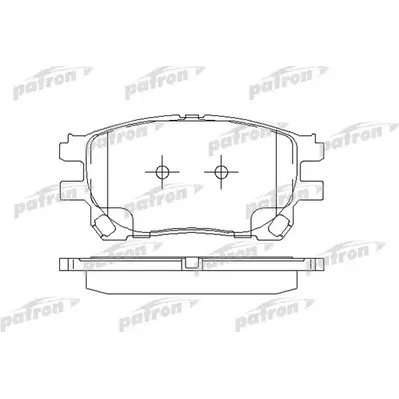 Колодки тормозные дисковые передн TOYOTA: PREVIA 00- PATRON PBP1868
