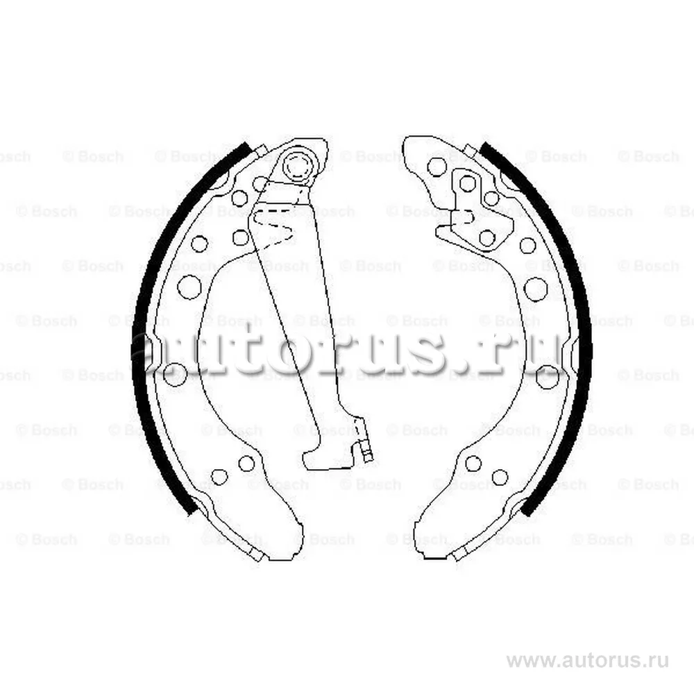 Колодки тормозные барабанные BOSCH 0 986 487 270