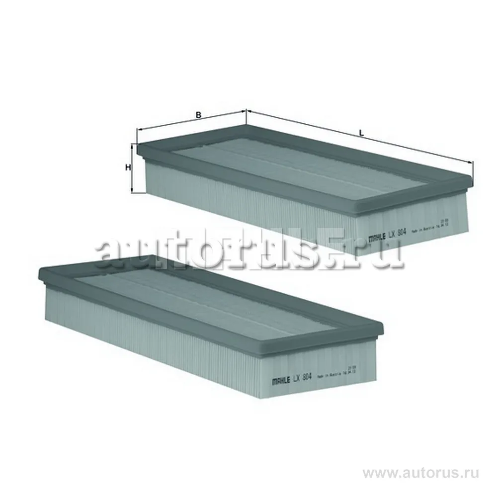 Фильтр воздушный (комплект 2 шт.) MB M112 KNECHT/MAHLE LX804/S