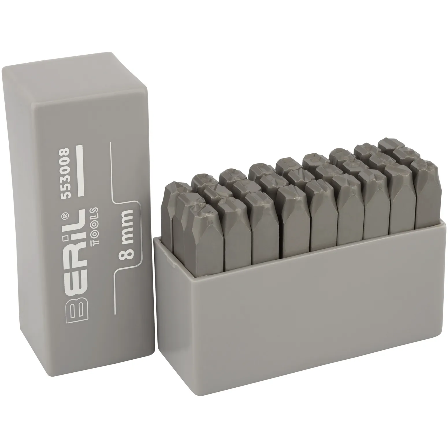 Набор клейм буквенных латиница 8мм (стальные) BERIL 553008 АвтоDело 553008