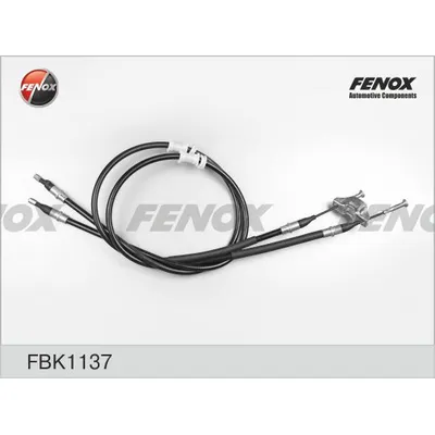 Трос стояночного тормоза OPEL Astra G/Zafira A /Drums Brakes FENOX FBK1137