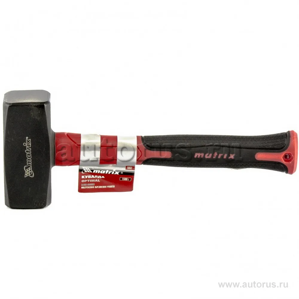 Кувалда optimal, 1500 г, фибергласовая обрезиненная рукоятка Matrix 10952 MATRIX 10952