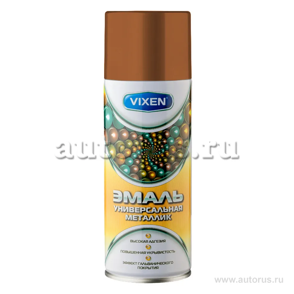 Эмаль металлик универсальная, медь, аэрозоль 520 мл VIXEN  VX19300