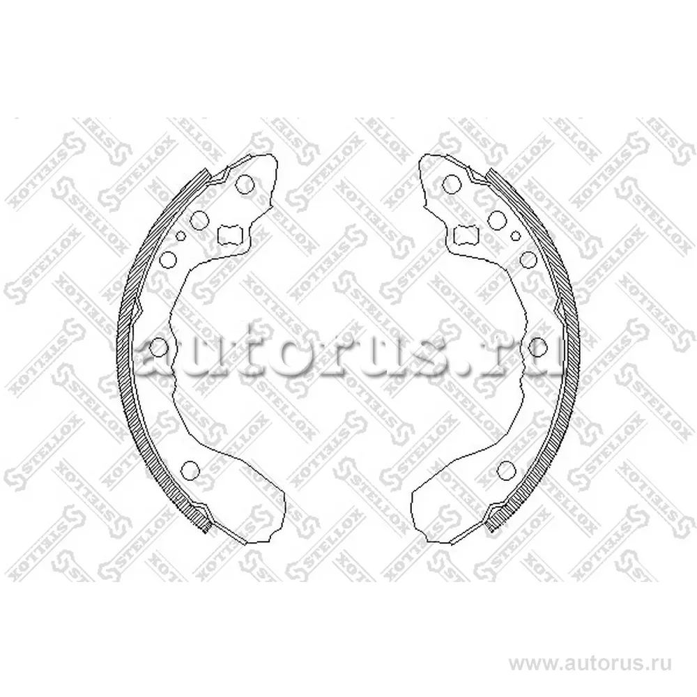 Колодки барабанные Mazda 62 STELLOX 355 100-SX