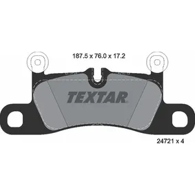 Колодки тормозные задние PORSCHE VOLKSWAGEN TEXTAR 2472101