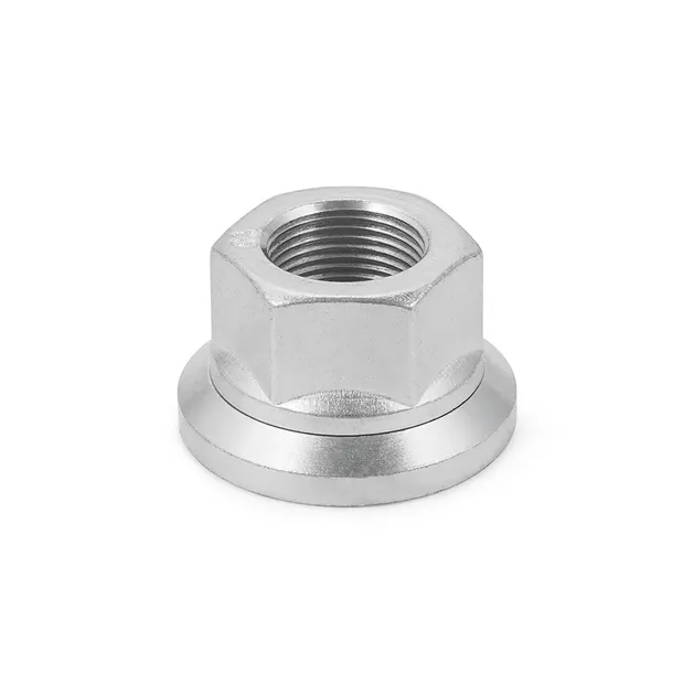 Гайка колеса М22х1,5 , высота 27мм, с покрытием Zink white. EXOVO 01353E