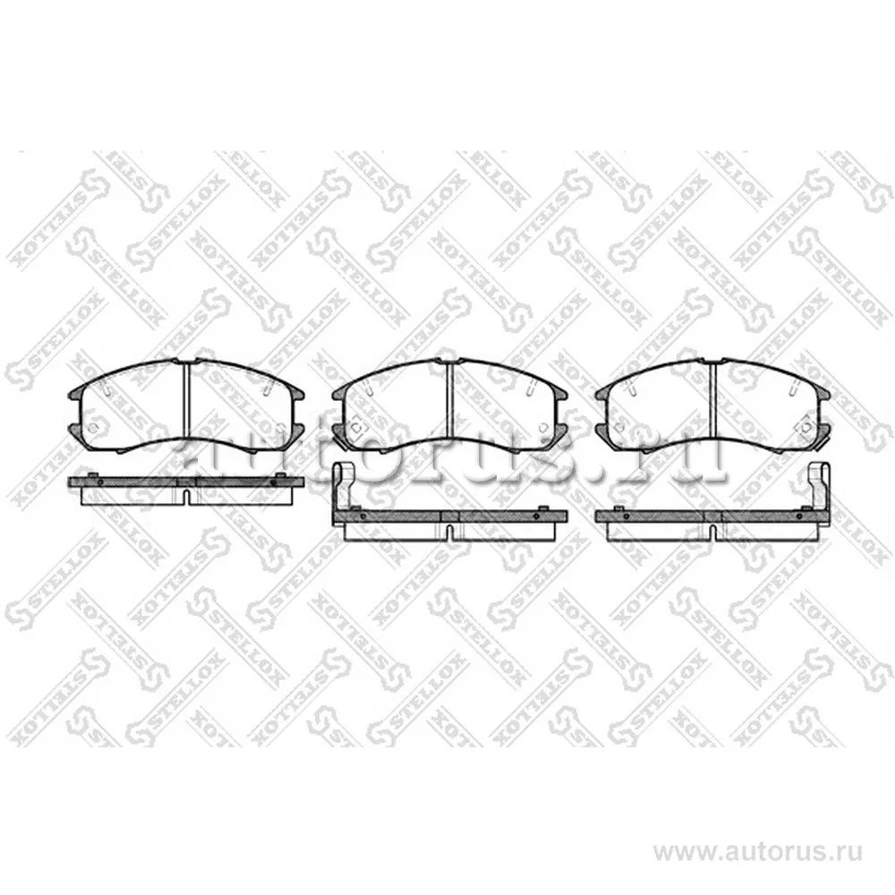 Колодки дисковые п. Mazda 626 1.8-2.0D 87-90, Ford P STELLOX 284 002-SX