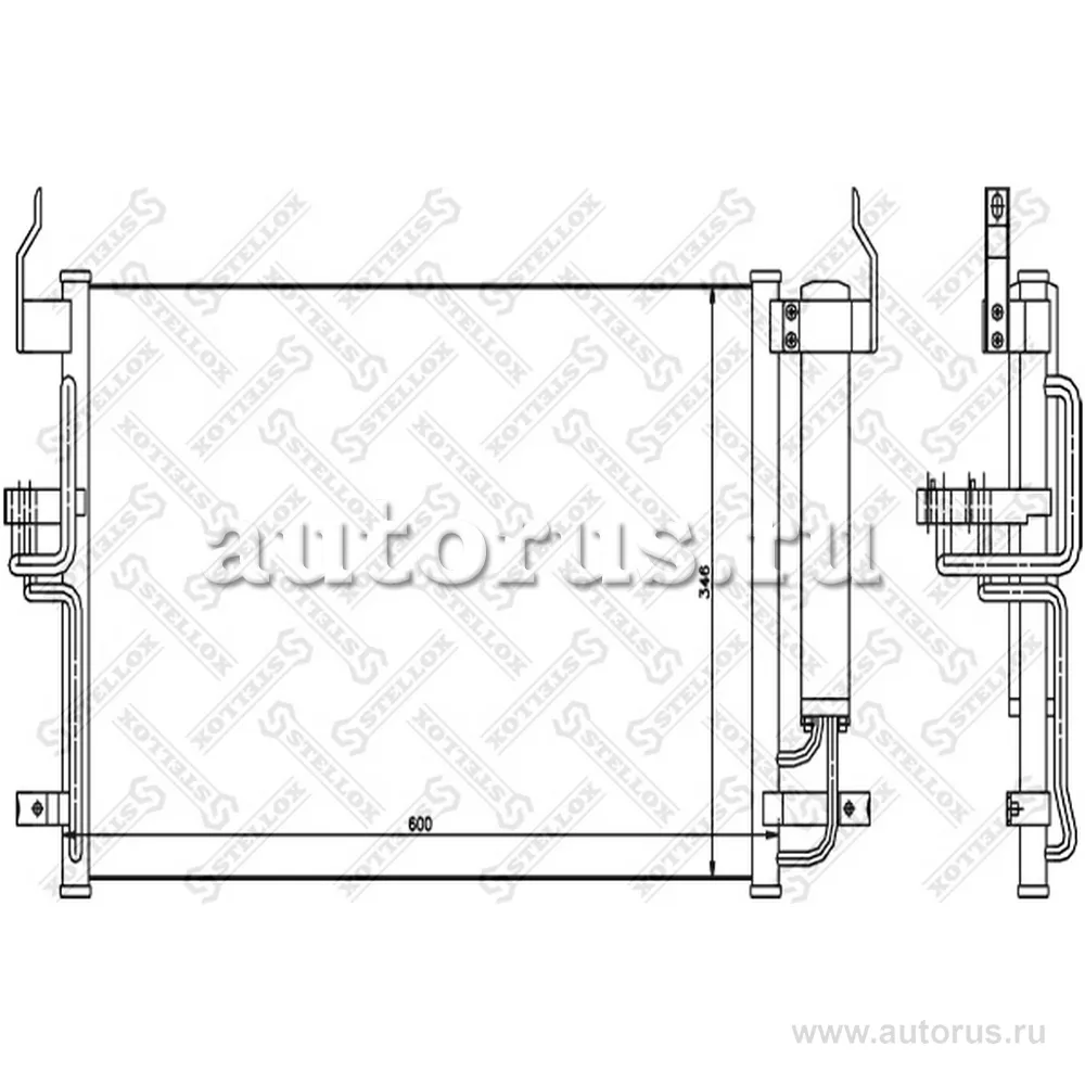 Радиатор конд. Hyundai STELLOX 10-45101-SX