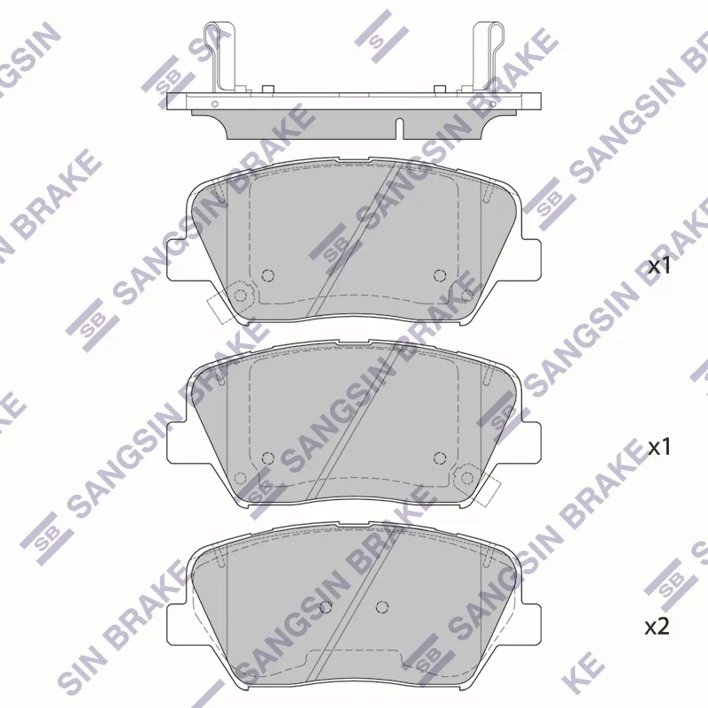 Колодки тормозные SANGSIN BRAKE SP1833