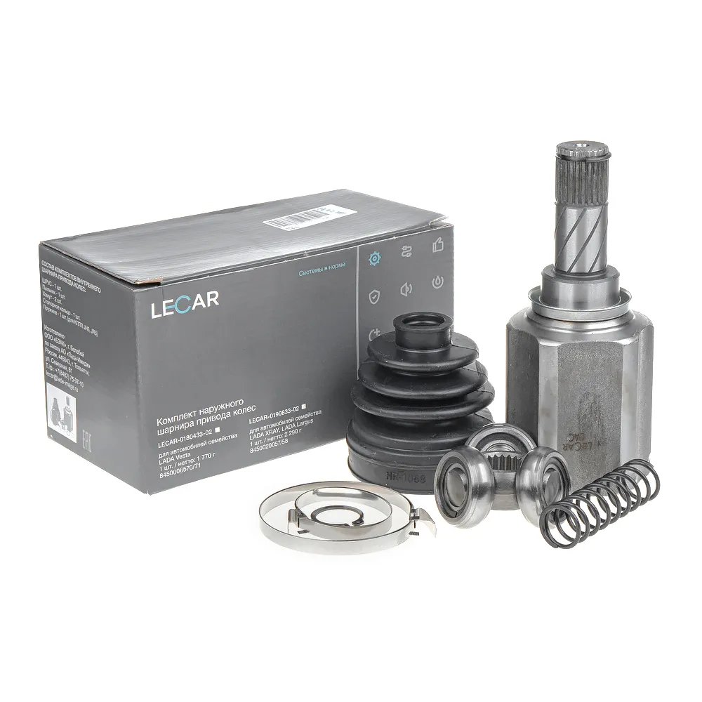 ШРУС внутренний левый LADA Xray (КПП JR5) LECAR LECAR019073302