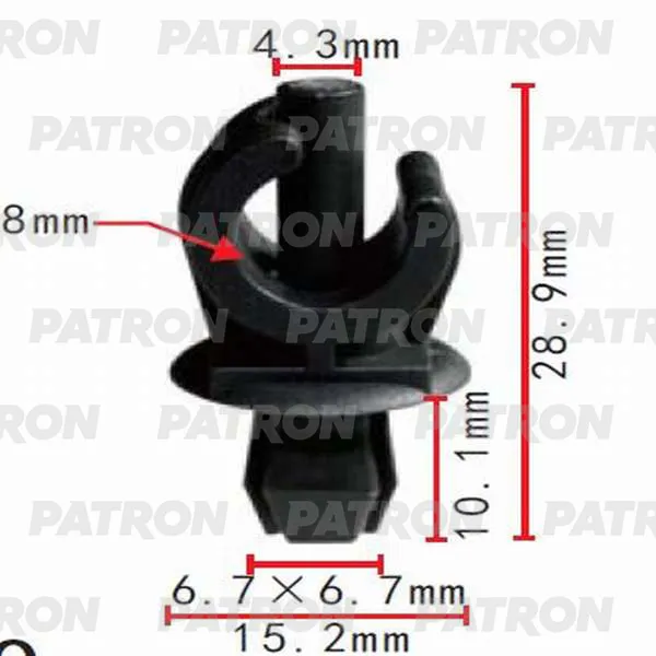 Держатель пластмассовый Audi, Seat, Skoda, Volkswagen применяемость: кузов PATRON P370455