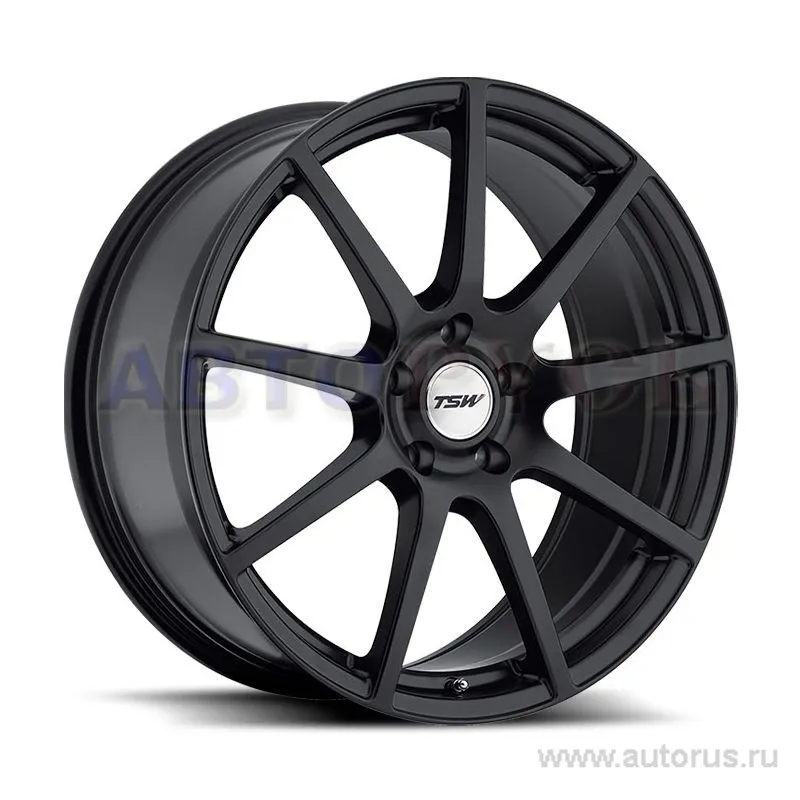 Диск литой R17 7.5J 5x114.3/76 ET45 TSW Interlagos Matte black 1775INT455114M76