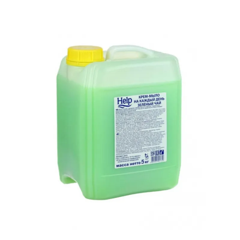 Крем-мыло жидкое жидкое HELP Зеленый чай 5кг 1455391